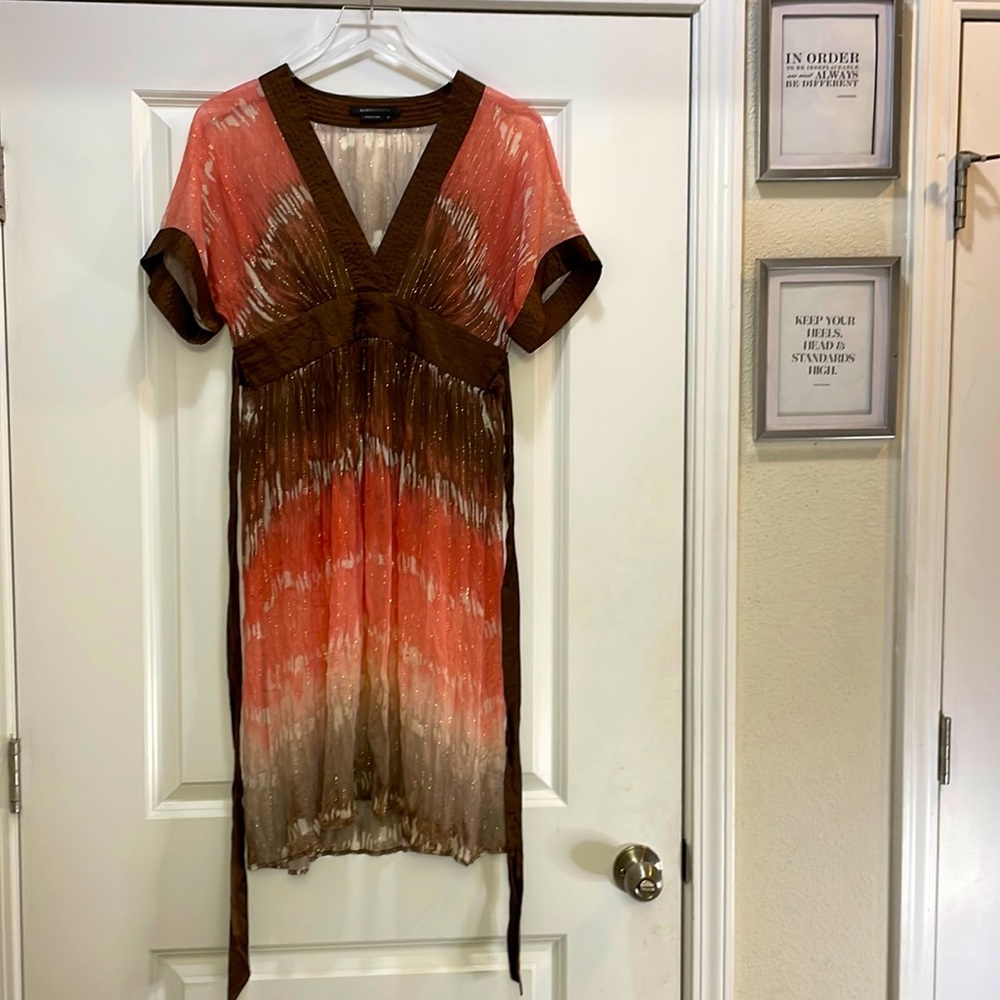 BCBGMAXAZRIA Short Sleeve Dress